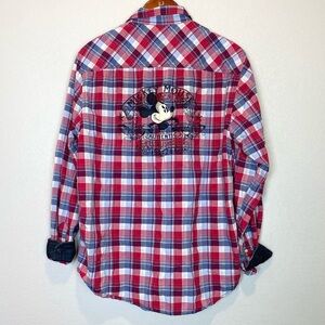 Disney Parks Mens Button Down Mickey Mouse Shirt